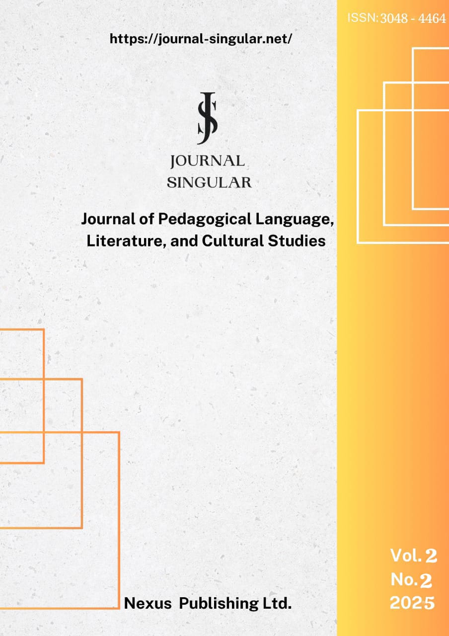 					View Vol. 2 No. 2 (2025): Singular: Journal of Pedagogical Language, Literature, and Cultural Studies
				
